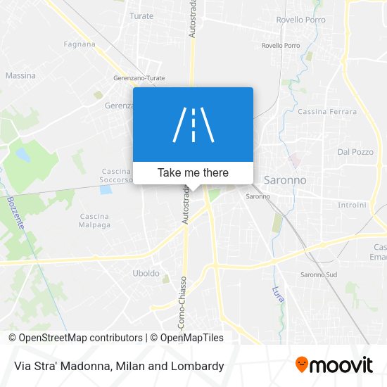 Via Stra' Madonna map