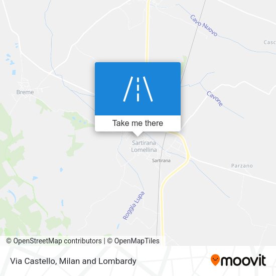 Via Castello map