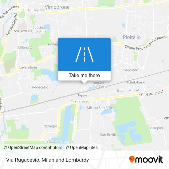 Via Rugacesio map