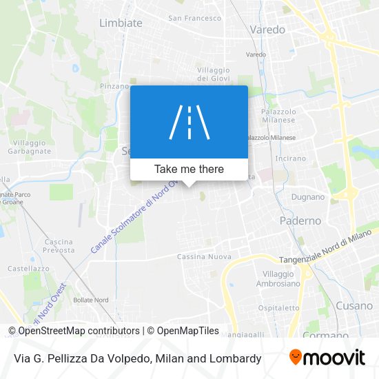 Via G. Pellizza Da Volpedo map