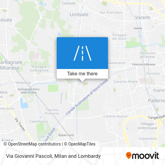 Via Giovanni Pascoli map