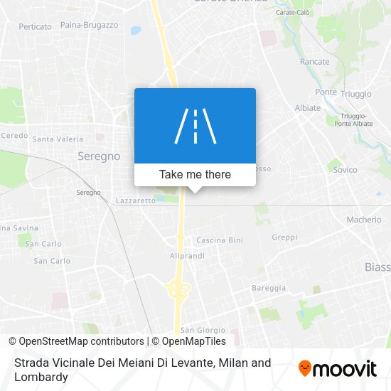 Strada Vicinale Dei Meiani Di Levante map