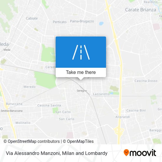 Via Alessandro Manzoni map