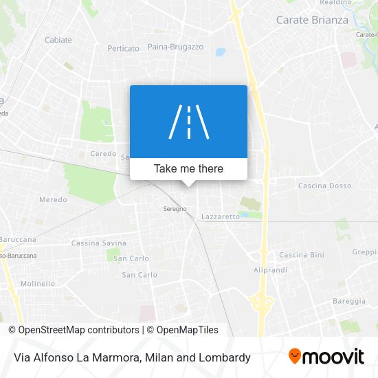 Via Alfonso La Marmora map