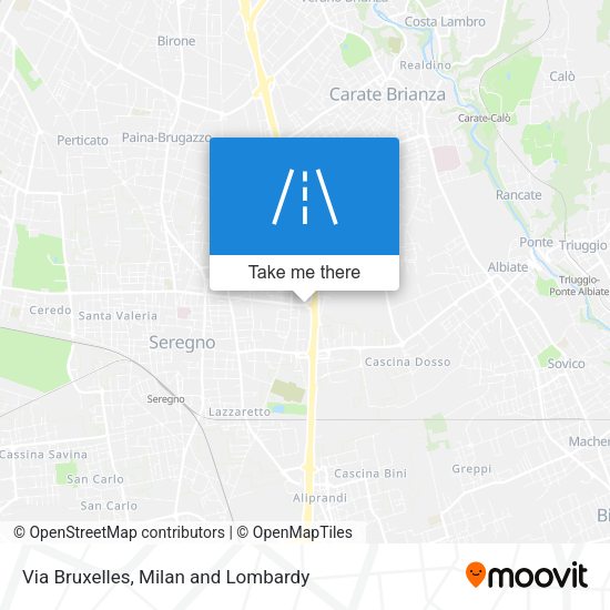 Via Bruxelles map