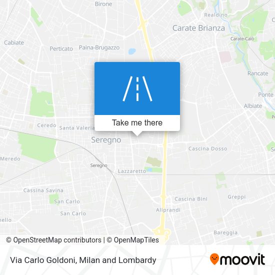 Via Carlo Goldoni map