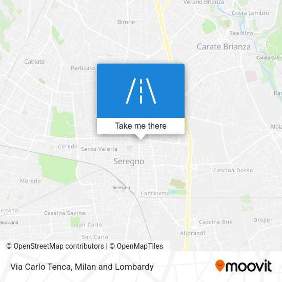 Via Carlo Tenca map