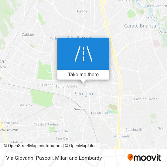Via Giovanni Pascoli map