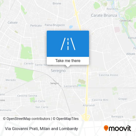 Via Giovanni Prati map