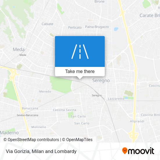 Via Gorizia map