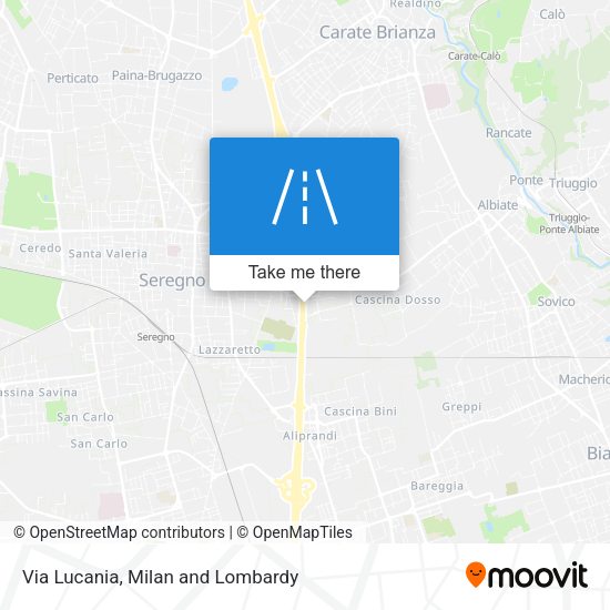 Via Lucania map