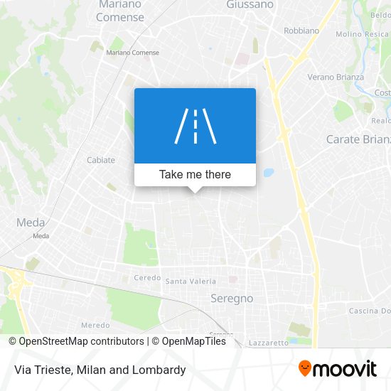 Via Trieste map