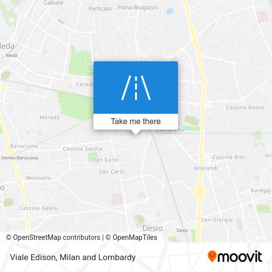 Viale Edison map