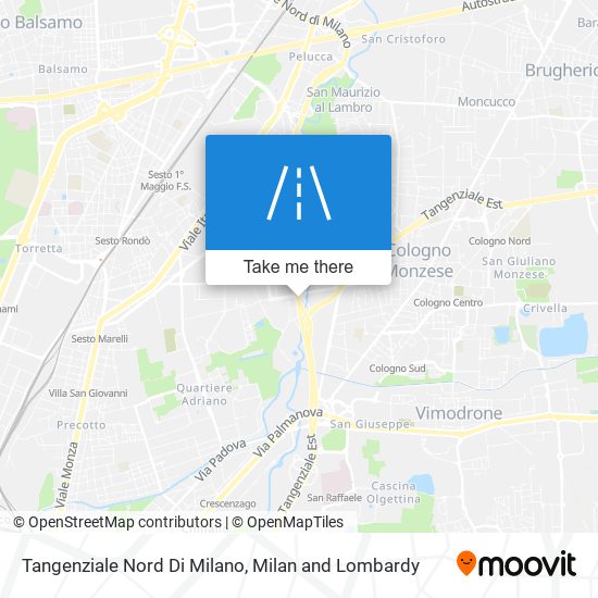 Tangenziale Nord Di Milano map