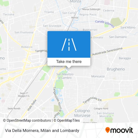Via Della Mornera map