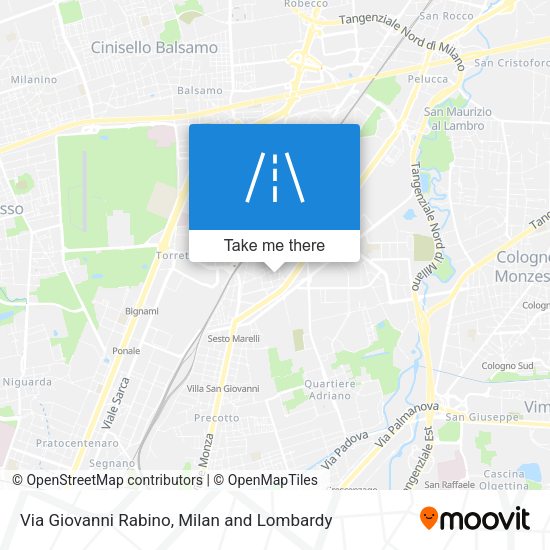 Via Giovanni Rabino map