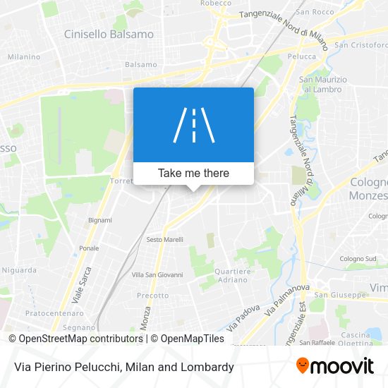 Via Pierino Pelucchi map