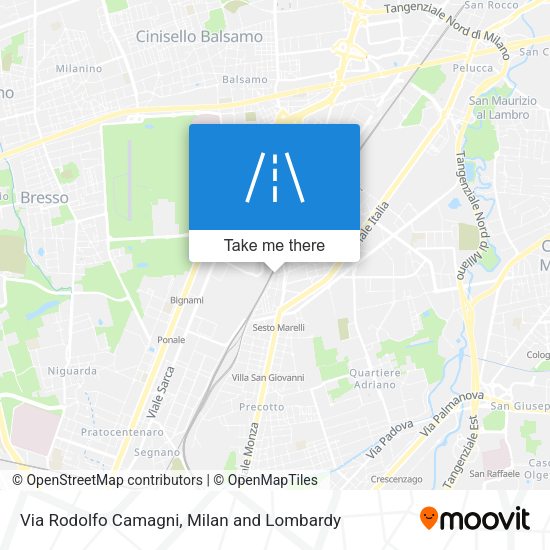 Via Rodolfo Camagni map