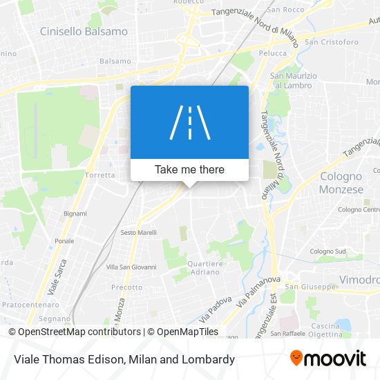 Viale Thomas Edison map