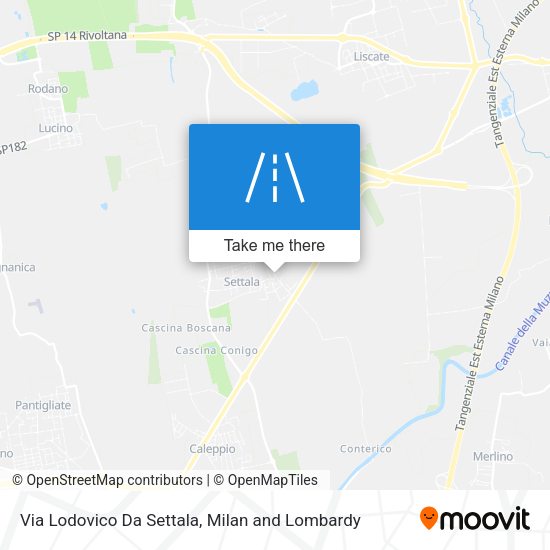 Via Lodovico Da Settala map