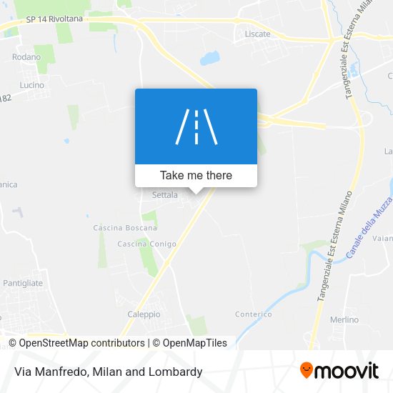 Via Manfredo map