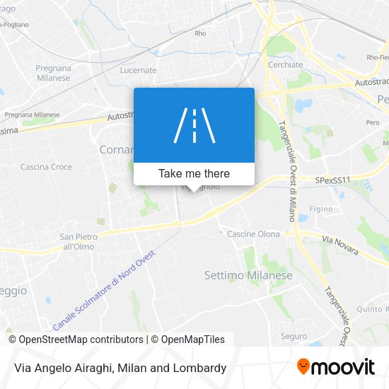 Via Angelo Airaghi map