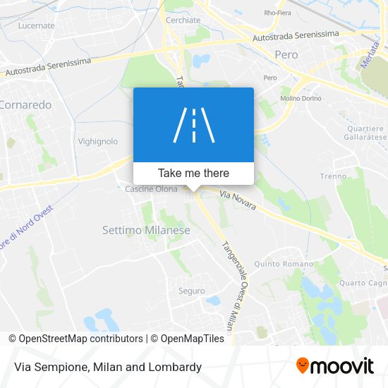 Via Sempione map