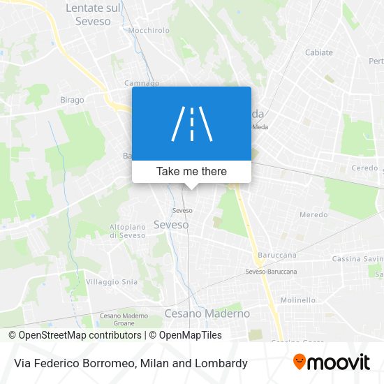 Via Federico Borromeo map