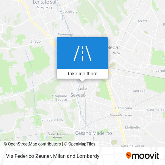 Via Federico Zeuner map