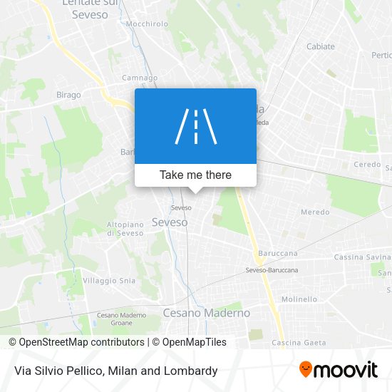 Via Silvio Pellico map
