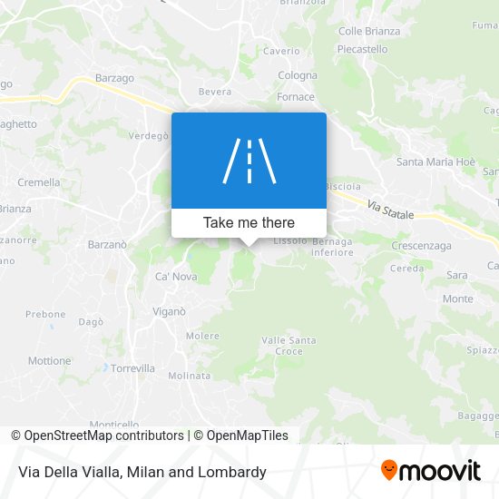 Via Della Vialla map