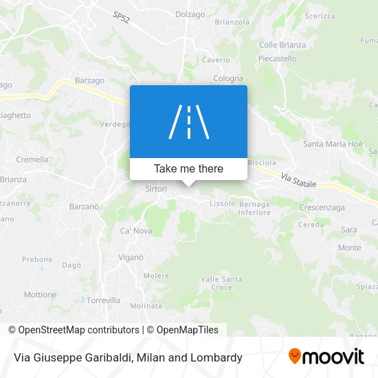 Via Giuseppe Garibaldi map
