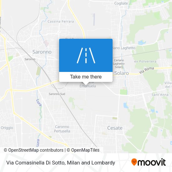 Via Comasinella Di Sotto map