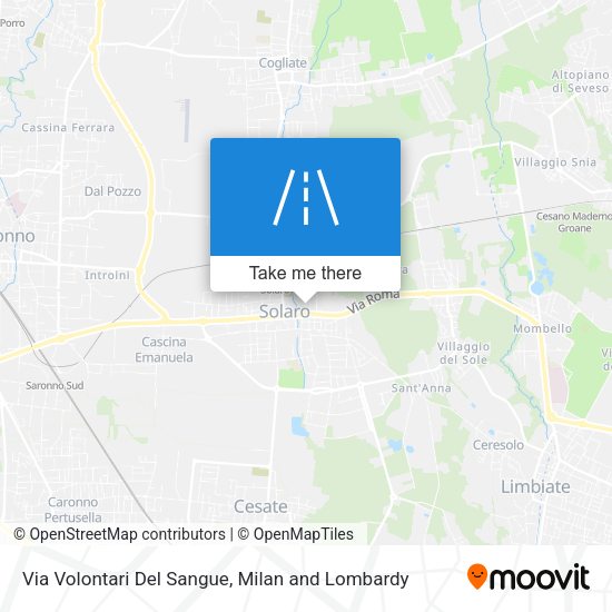 Via Volontari Del Sangue map