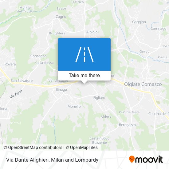 Via Dante Alighieri map