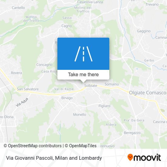 Via Giovanni Pascoli map