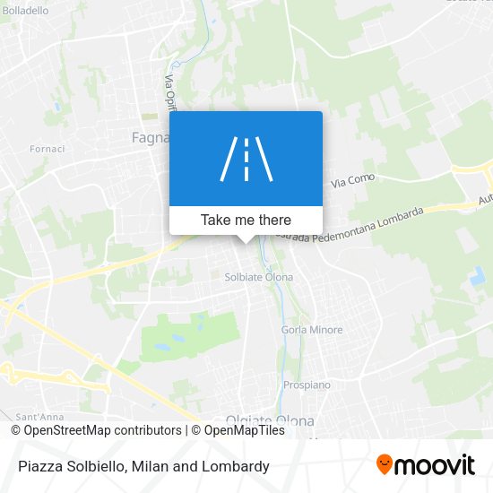 Piazza Solbiello map