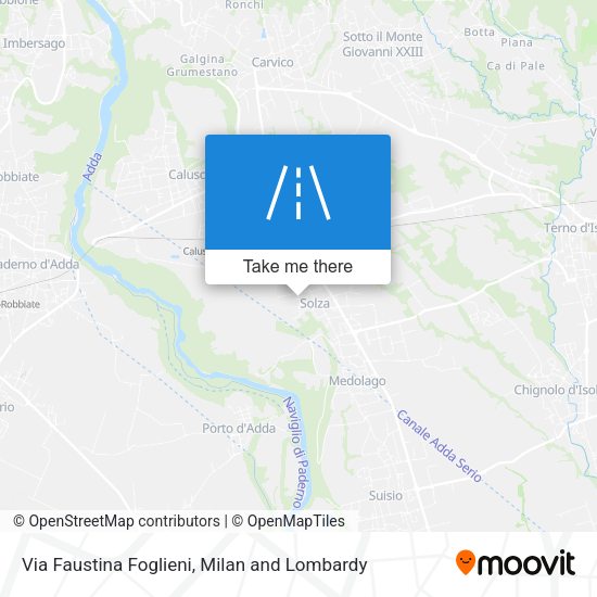 Via Faustina Foglieni map