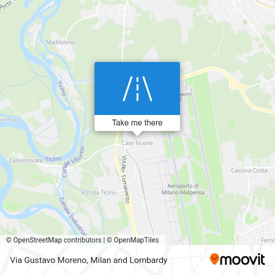 Via Gustavo Moreno map