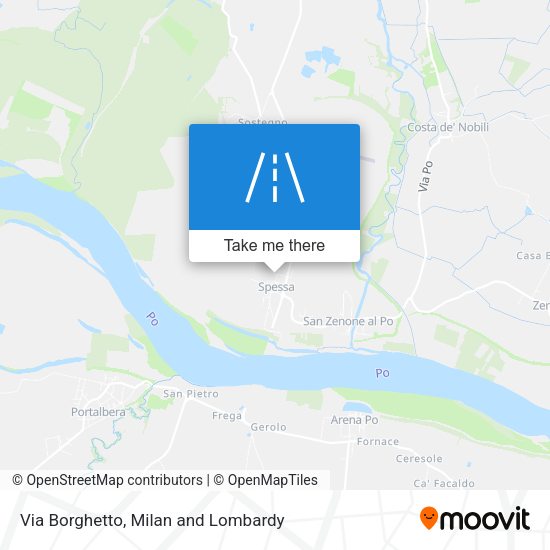 Via Borghetto map