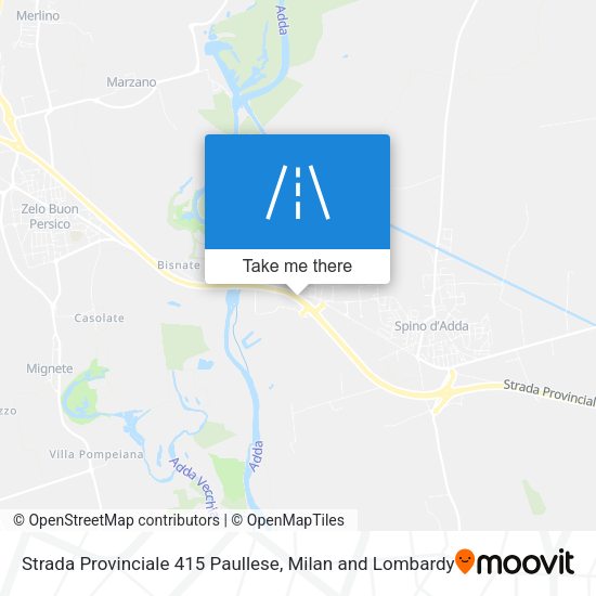 Strada Provinciale 415 Paullese map
