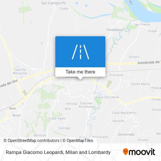 Rampa Giacomo Leopardi map