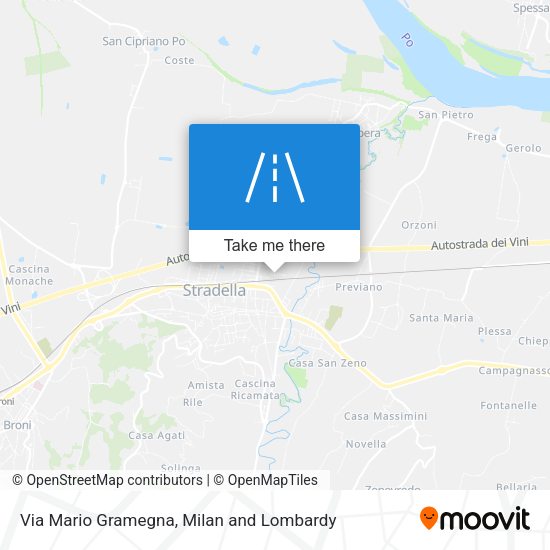 Via Mario Gramegna map