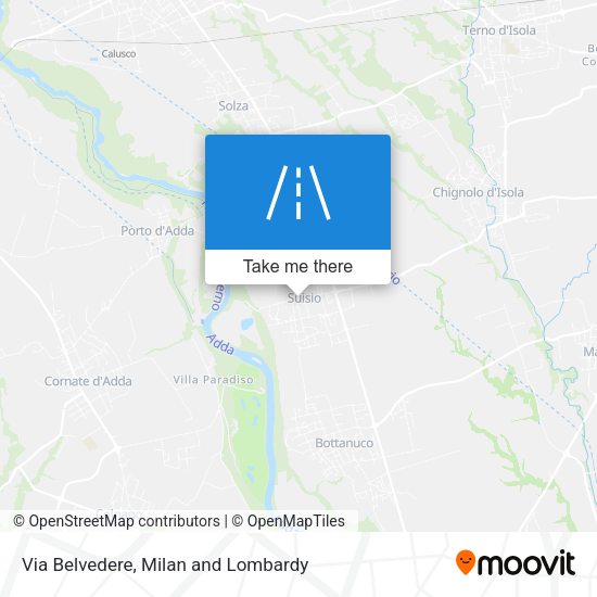 Via Belvedere map