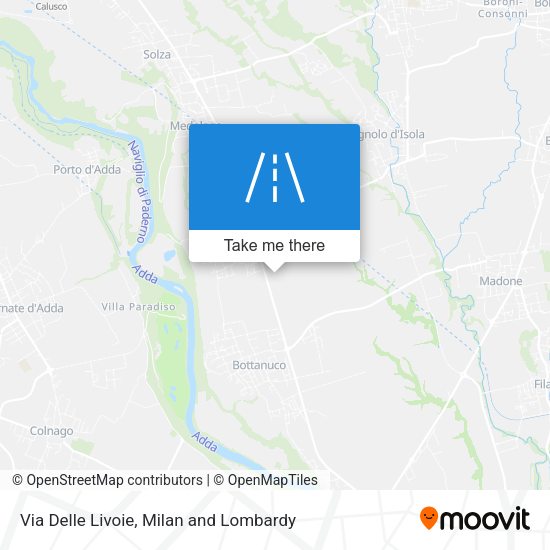 Via Delle Livoie map
