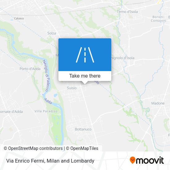 Via Enrico Fermi map