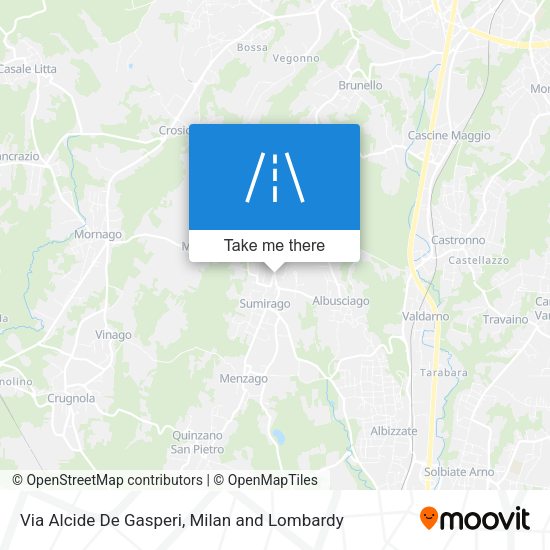 Via Alcide De Gasperi map