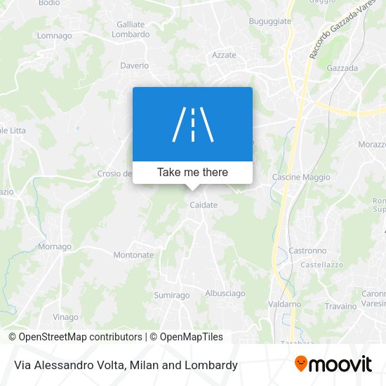 Via Alessandro Volta map