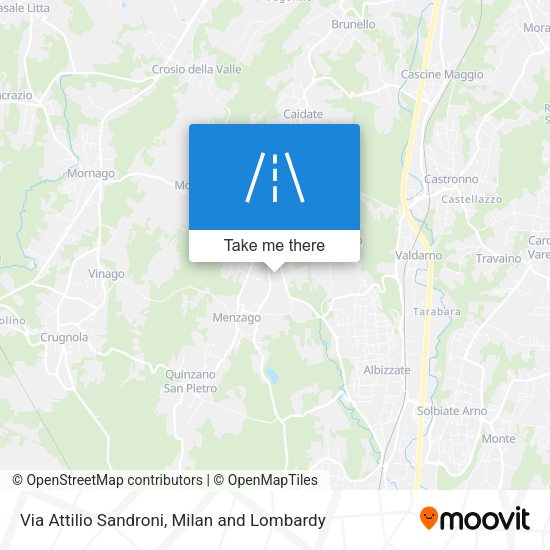 Via Attilio Sandroni map