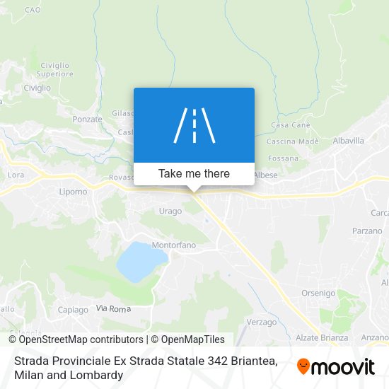 Strada Provinciale Ex Strada Statale 342 Briantea map